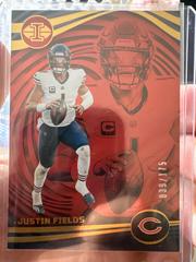 Justin Fields [Red Trophy Collection] #17 Football Cards 2023 Panini Illusions Prices
