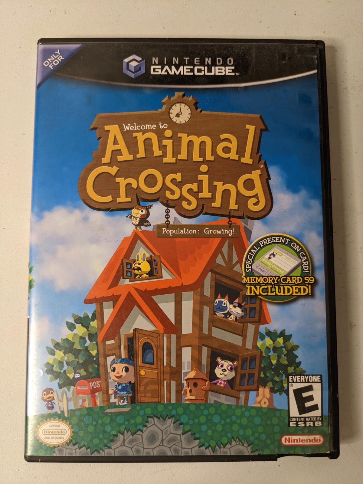 Animal Crossing Item, Box, and Manual Gamecube