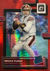 Brock Purdy [Red Hyper] Football Cards 2022 Panini Donruss Optic Prices