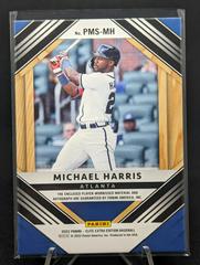 Back | Michael Harris [Orange] Baseball Cards 2022 Panini Elite Extra Edition Prospect Materials Signatures