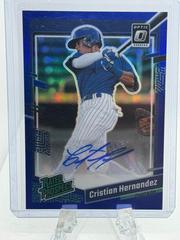 Cristian Hernandez [Blue] #RPS-CH Baseball Cards 2023 Panini Donruss Optic Rated Prospect Signatures Prices