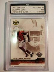 Santana Moss #16 Football Cards 2001 Pacific Dynagon Top of the Class Prices