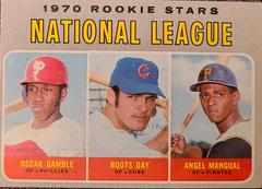 N. L. Rookies [O. Gamble, B. Day, A. Mangual] #654 Baseball Cards 1970 Topps Prices