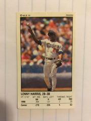 Lenny Harris #51 Baseball Cards 1991 Panini Stickers Prices