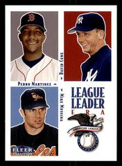 Pedro Martinez / Mike Mussina / David Cone #9 Baseball Cards 2000 Fleer Tradition Prices