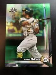 Khris Davis [Green] #11 Baseball Cards 2019 Bowman Platinum Prices