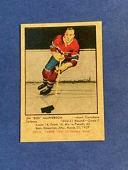 Bud MacPherson #6 Hockey Cards 1951 Parkhurst Prices