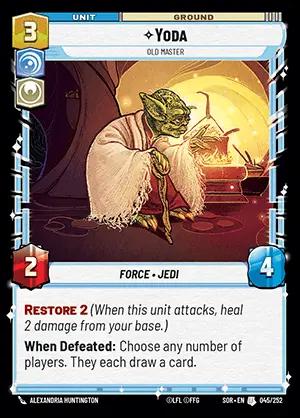 Yoda [Foil Hyperspace] #45 Star Wars Unlimited: Spark of Rebellion