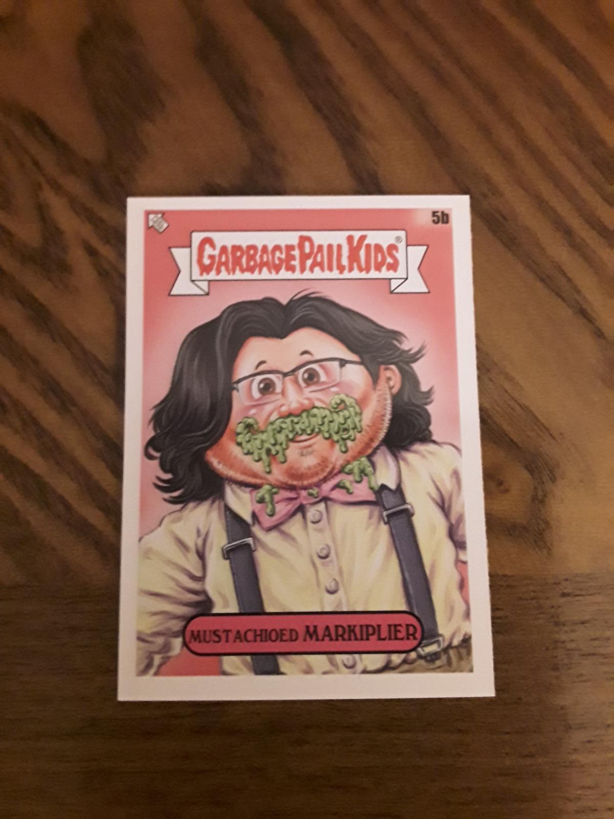 Mustachioed Markiplier #5B Garbage Pail Kids at Play Ill Influencers