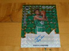 Romeo Langford [Gold] Basketball Cards 2019 Panini Mosaic Rookie Autographs Prices