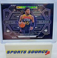 Donovan Mitchell [Purple] #10 Basketball Cards 2021 Panini Obsidian Pitch Black Prices