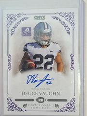 Deuce Vaughn -Autographed #CADV Football Cards 2022 Onyx Vintage Prices