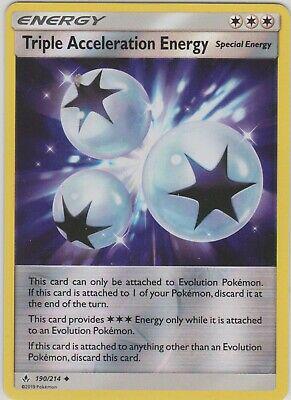 Triple Acceleration Energy [Reverse Holo] #190 Pokemon Unbroken Bonds