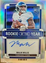 Malik Willis [Rookie of the Year Autograph Holo] #ROY-MW Football Cards 2022 Panini Contenders Optic Rookie of the Year Prices