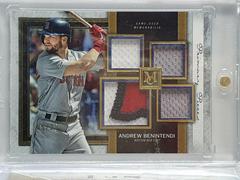 ANDREW BENINTENDI [GOLD] #SPQR-AB Baseball Cards 2020 Topps Museum Collection Single Player Primary Pieces Quad Relic Legends Prices