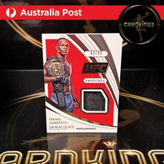 Israel Adesanya #S-IAD Ufc Cards 2021 Panini Immaculate UFC Swatches Prices