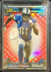 Calvin Johnson [Red Refractor] #80 Football Cards 2013 Topps Finest Prices