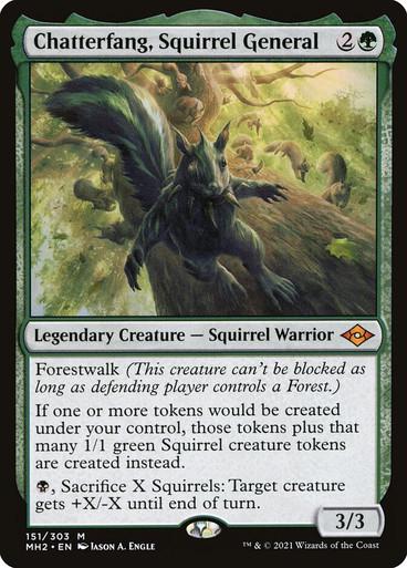 Chatterfang, Squirrel General #151 Magic Modern Horizons 2