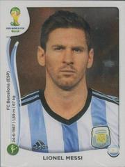 Lionel Messi Soccer Cards 2014 Panini World Cup Stickers Prices