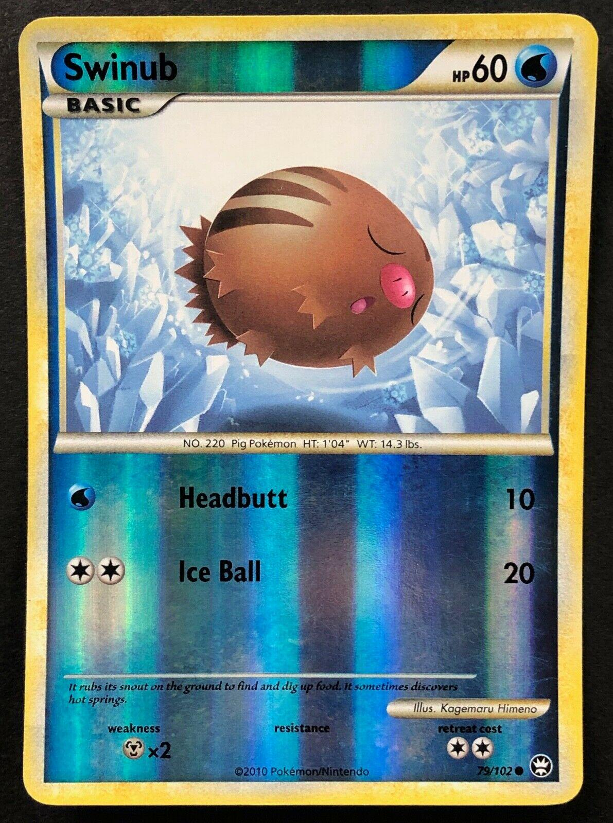 Swinub Reverse Holo 79 Prices Pokemon Triumphant Pokemon Cards