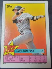 Carlton Fisk Baseball Cards 1989 Topps Stickercards Blank Back Prices