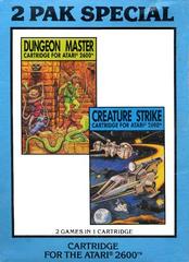 2 Pak Special: Dungeon Master / Creature Strike Atari 2600 Prices