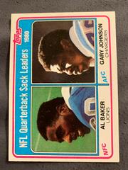 A.Baker, G.Johnson [Sack Leaders] Football Cards 1981 Topps Prices