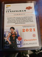 Cunningham Back | Cade Cunningham [Red] Basketball Cards 2021 Panini Chronicles Draft Picks