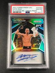 Nate Diaz [Green] Ufc Cards 2021 Panini Prizm UFC Octagon Signatures Prices