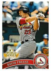 David Freese #WS3 Baseball Cards 2011 Topps World Series Champions Cardinals Prices