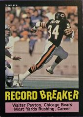 Walter Payton [Record Breaker] Football Cards 1985 Topps Prices