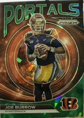 Joe Burrow [Prizms Green Ice] #PO-3 Football Cards 2023 Panini Prizm Portals Prices
