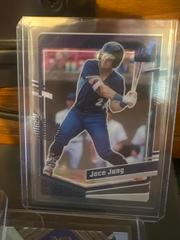Jace Jung [Blue] Baseball Cards 2023 Panini Chronicles Clearly Donruss Prices