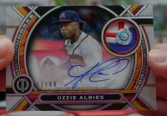 Ozzie Albies Baseball Cards 2023 Topps Tribute Autograph Patches Prices