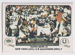 Super Bowl III [New York, Baltimore] Football Cards 1977 Fleer Team Action Prices