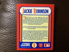 Jackie Robinson Baseball Cards 1990 Score Magic Motion Trivia Prices