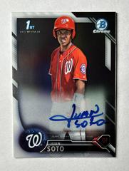Juan Soto Baseball Cards 2016 Bowman Chrome Prospect Autograph Prices