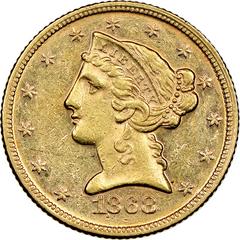 1868 S Coins Liberty Head Half Eagle Prices