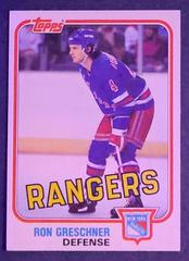 Ron Greschner [East] #97 Hockey Cards 1981 Topps Prices