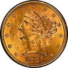 1887 S Coins Liberty Head Half Eagle Prices