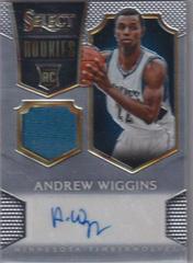 Andrew Wiggins #1 Basketball Cards 2014 Panini Select Rookie Jersey Autographs Prices