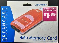 Joytech 4Mb Memory Card [Orange] PAL Sega Dreamcast Prices