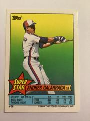 Andres Galarraga #36 Baseball Cards 1989 Topps Stickercards Blank Back Prices
