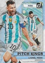 Lionel Messi Soccer Cards 2022 Panini Donruss Pitch Kings Prices