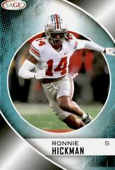 Ronnie Hickman [Silver] #135 Football Cards 2023 Sage Prices