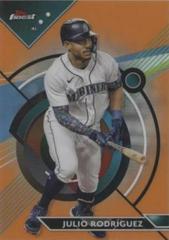 Julio Rodriguez [Orange] #91 Baseball Cards 2023 Topps Finest Prices