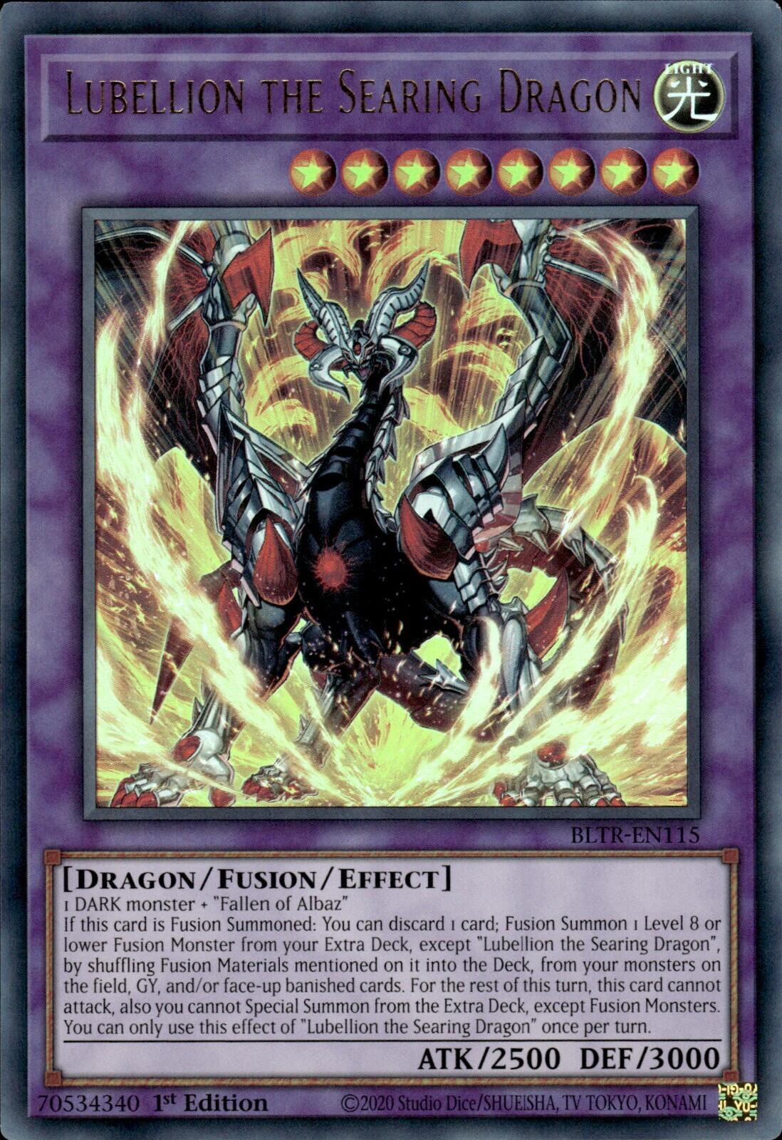 Lubellion the Searing Dragon BLTR-EN115 YuGiOh Battles of Legend: Terminal Revenge