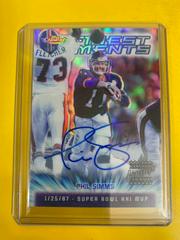 Phil Simms [Refractor Autograph] Football Cards 2000 Topps Finest Moments Prices