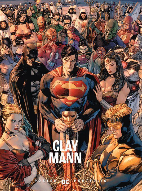 DC Poster Portfolio: Clay Mann [Paperback] (2020) Comic Books DC Poster Portfolio