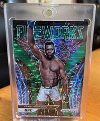 Francis Ngannou [Green Pulsar] Ufc Cards 2022 Panini Prizm UFC Fireworks Prices